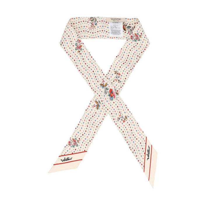 VALENTINO Papier Floral Silk Scarf for Women 8W2E6017 GEG ZC9