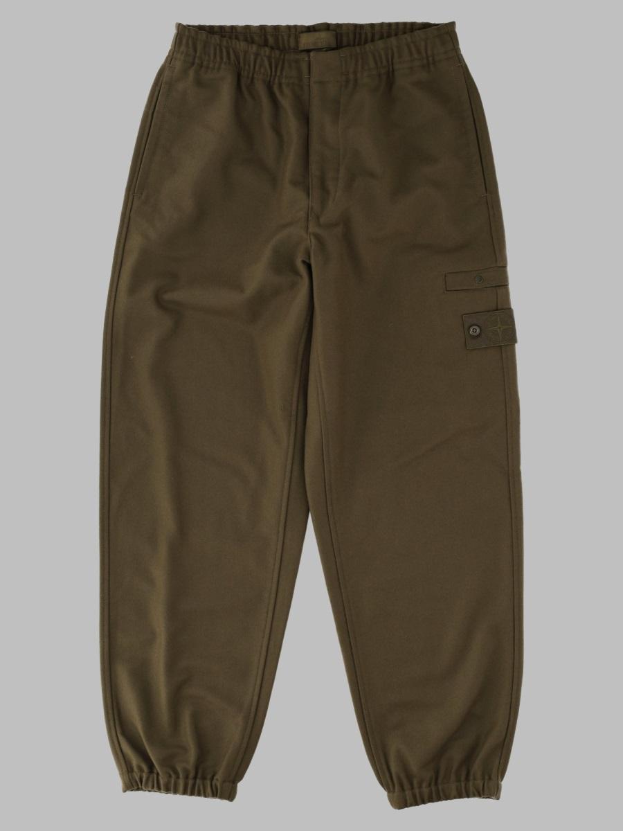 STONE ISLAND Cotton Cargo Pants Black Men