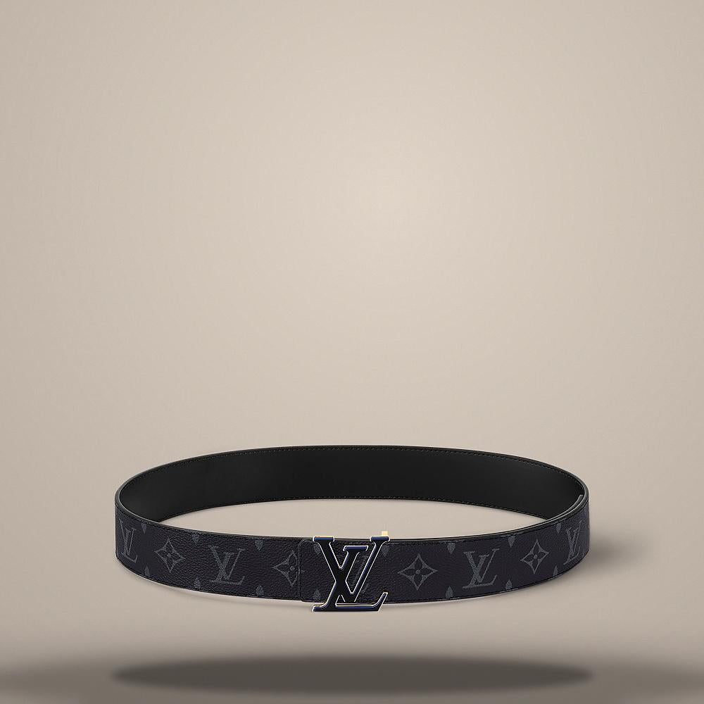 Louis Vuitton Monogram Eclipse Black Reversible LV 3 Steps 40mm Belt M4483