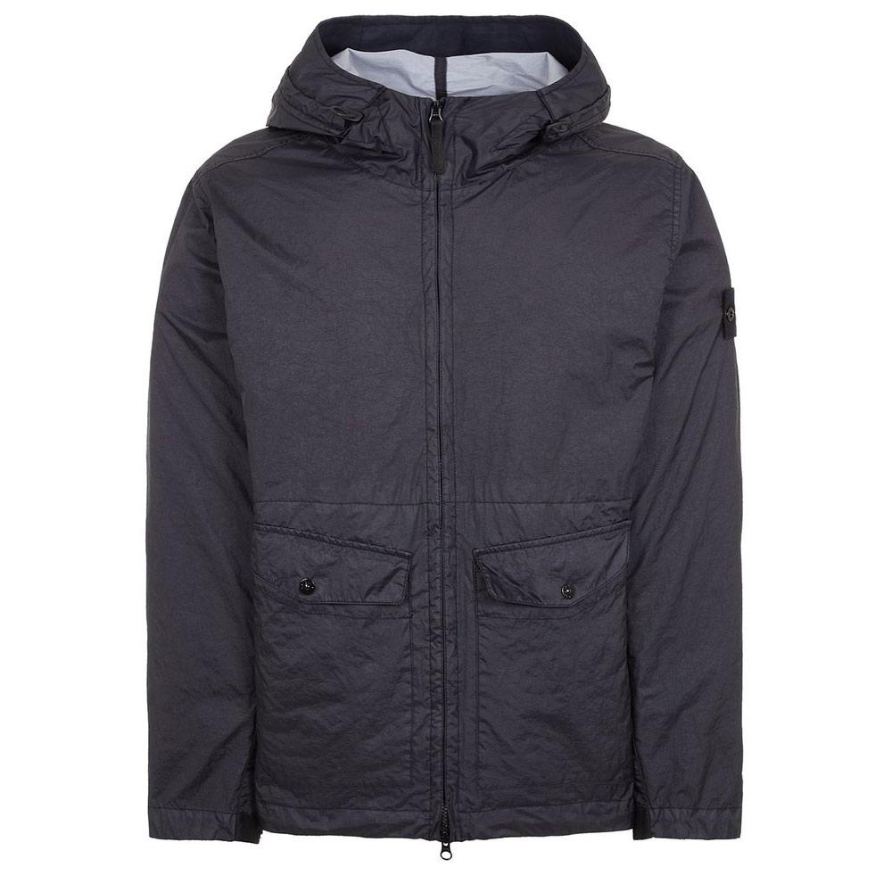 STONE ISLAND Membrana 3L TC Hooded Jacket Black Men’s Outerwear