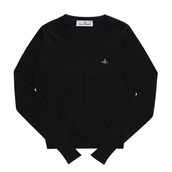 Vivienne Westwood Bea Logo Embroidered Round Neck Knit Sweat 1803002S Y001V N401
