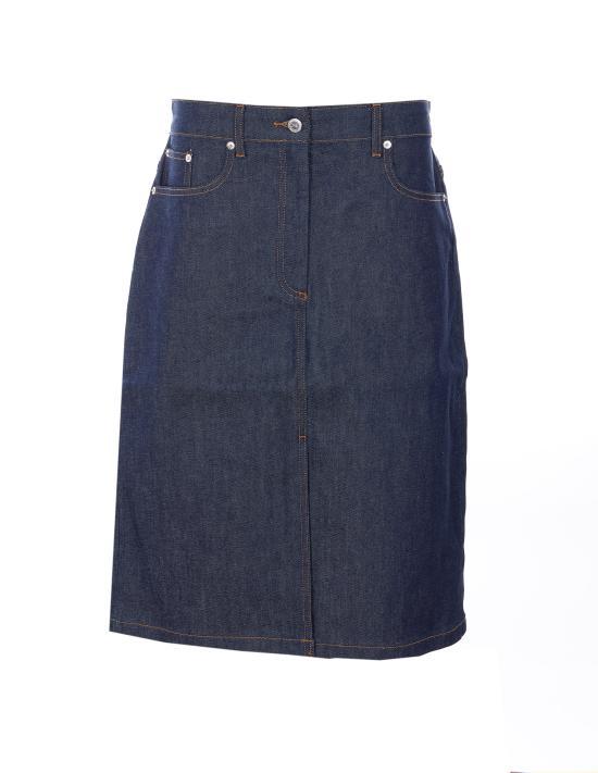 A.P.C. Indigo Denim Rizi Midi Skirt COGDFF06503IAI