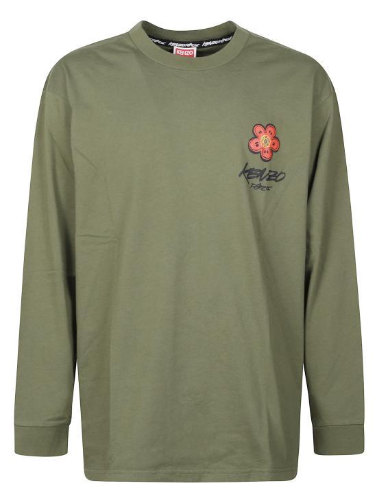 KENZO Long Sleeve Sweatshirt Navy Cotton Men’s Top FF65TL3514 SG50