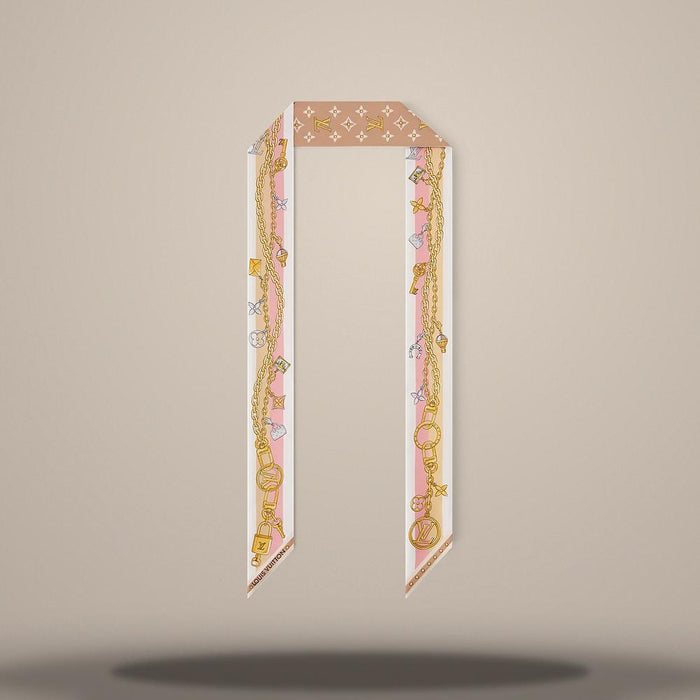 Louis Vuitton Beige K Charm Bandana Scarf