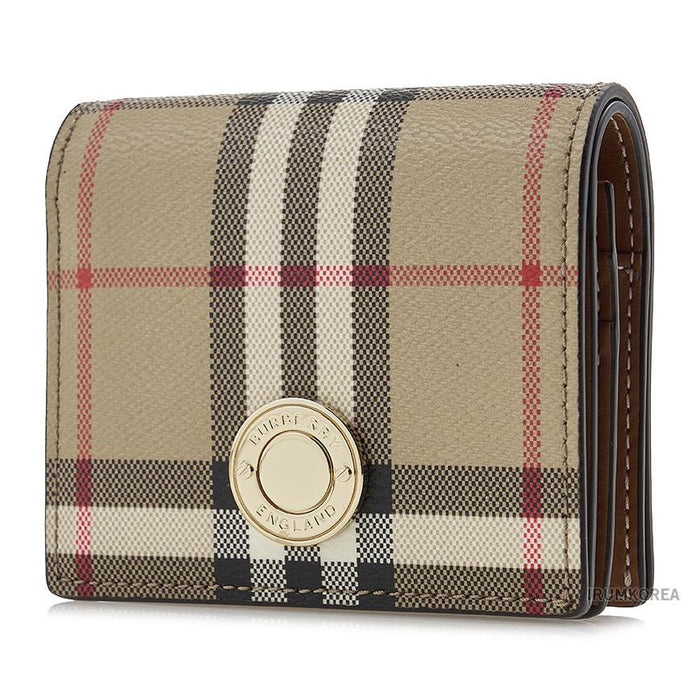 BURBERRY Women’s Check Bifold Wallet