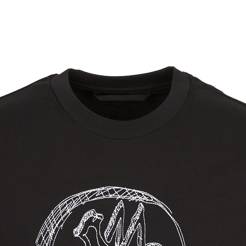 Moncler Men’s Short Sleeve T-Shirt Black Cotton
