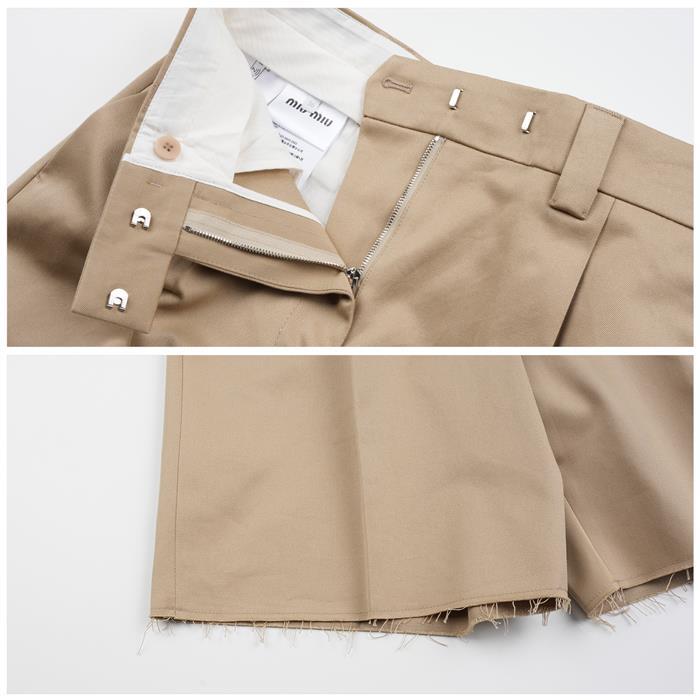Miu Miu Chino Bermuda Shorts MP1856 1UPX F0065
