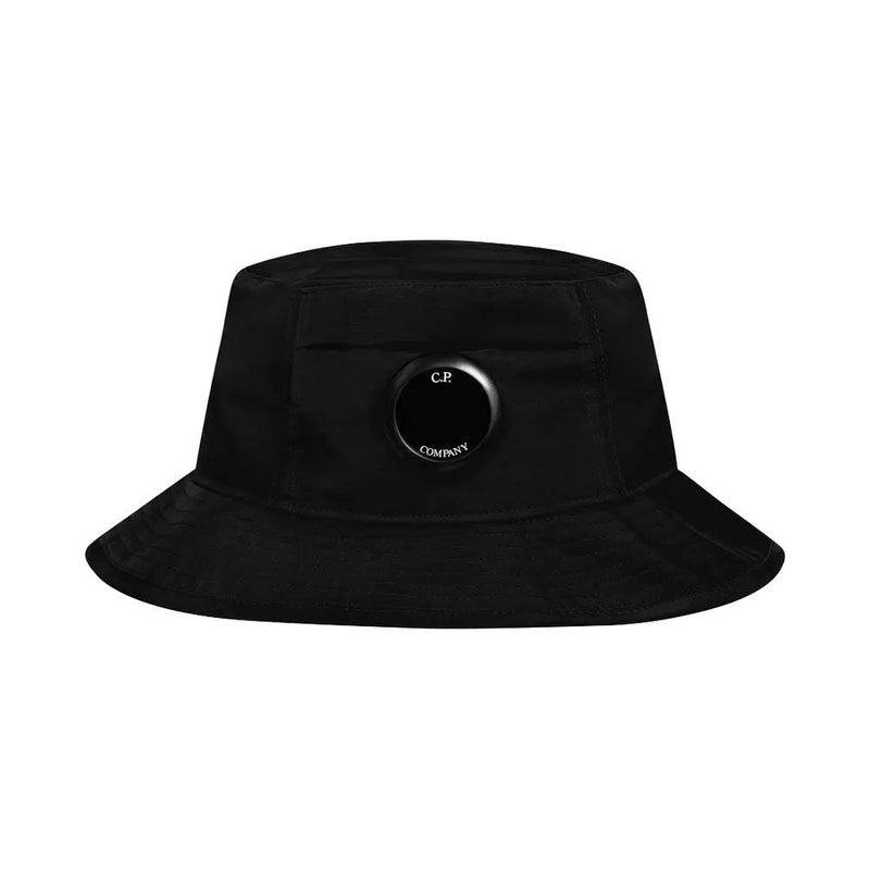 CP Company Lens Logo Bucket Hat Black