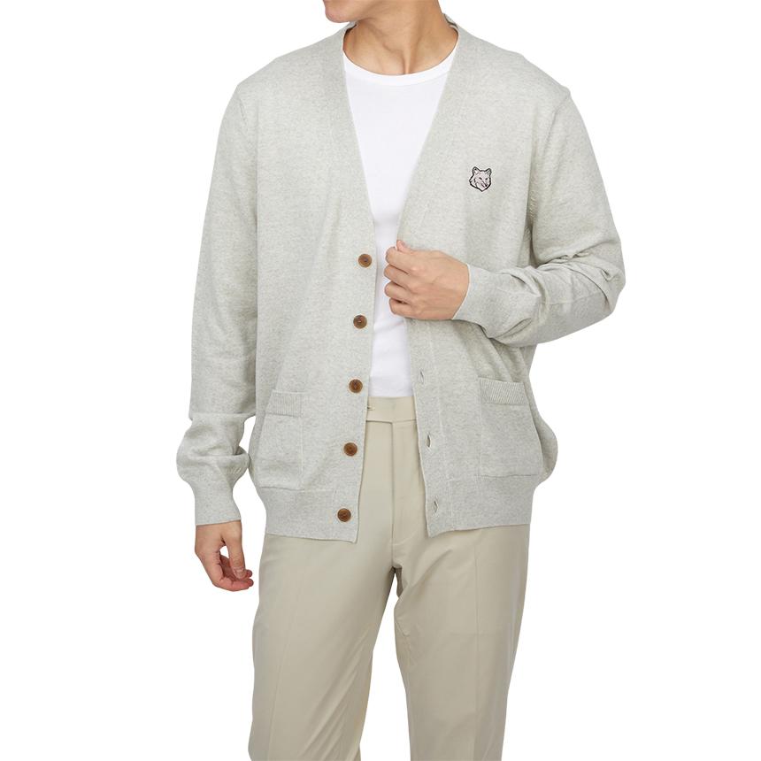 Maison Kitsune Bold Fox Head Men’s Cardigan MM00509KT1036 H120