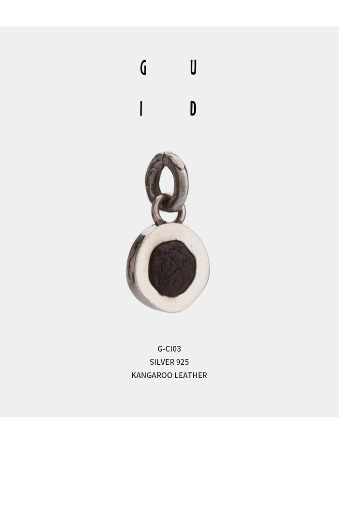 GUIDI Kangaroo Leather Necklace Pendant G CI03 925