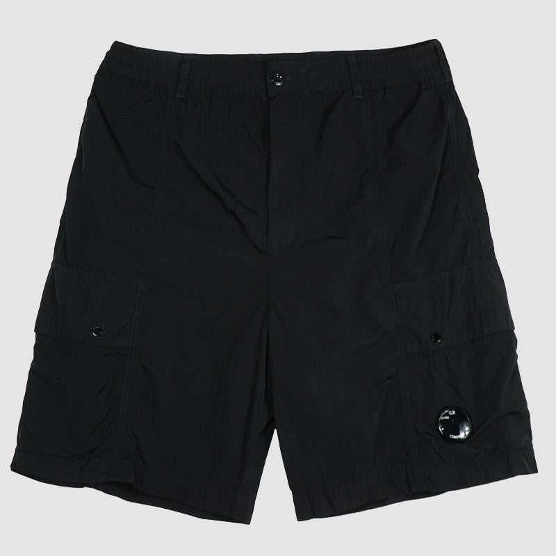 CP Company Chrome-R Lens Cargo Shorts Black 20CMBE031A 005904G 999