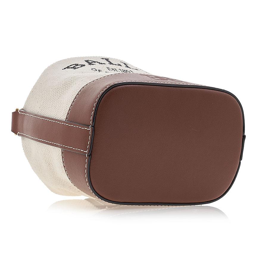 BALLY Cleo Canvas Bucket Shoulder Bag for Women CLEOH XS ST I1350