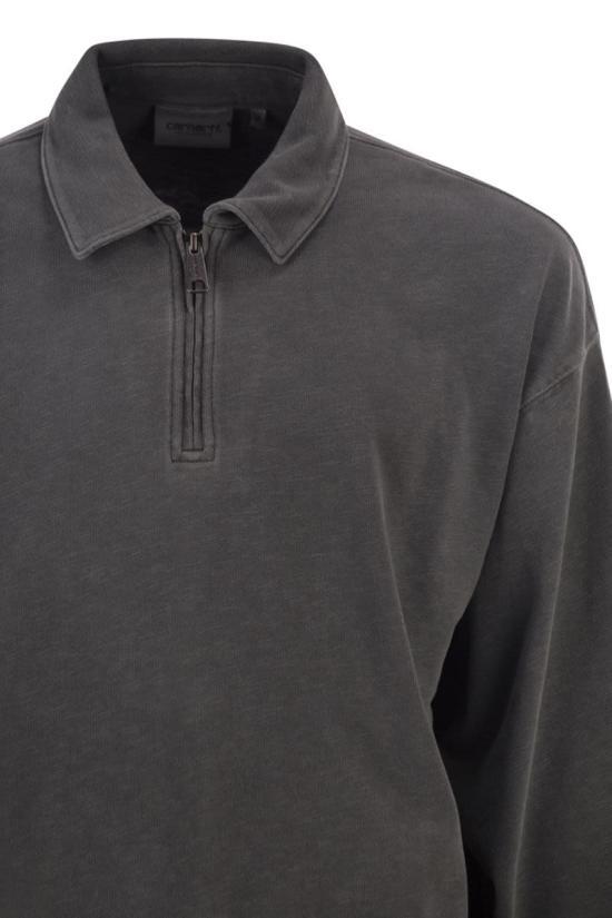 CARHARTT WIP Black Cotton Logo Polo Shirt for Men