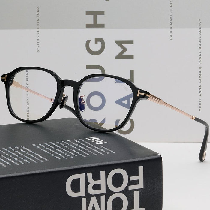 TOM FORD Blue Light Blocking Square Acetate Eyeglasses Unisex TF5927DB 001