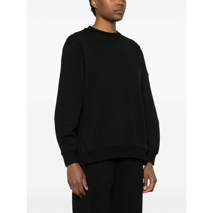 Moncler Logo Crewneck Sweatshirt for Women Black