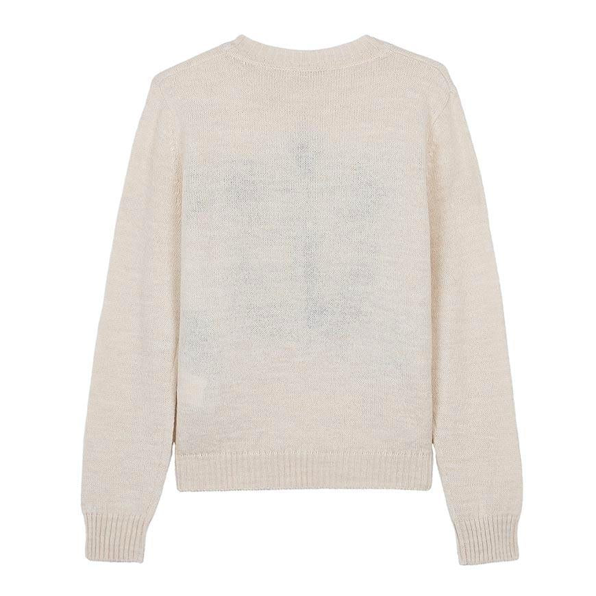Max Mara Women’s Alpaca Wool Crewneck Sweater White