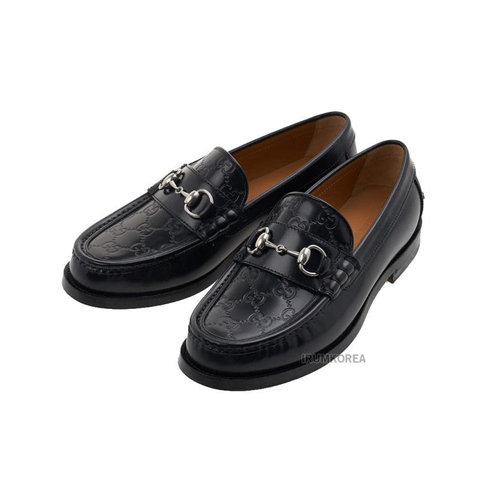 GUCCI Men's Horsebit Loafers Black Leather Loafer