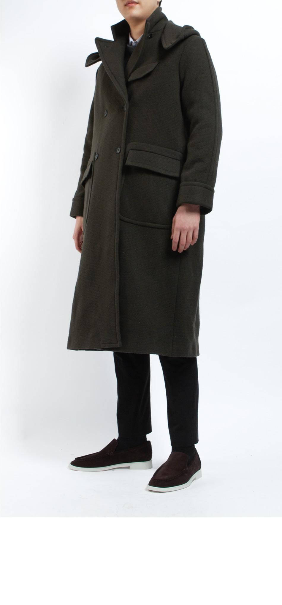4SDESIGNS Men's Morning Hooded Coat 651H 0923 55