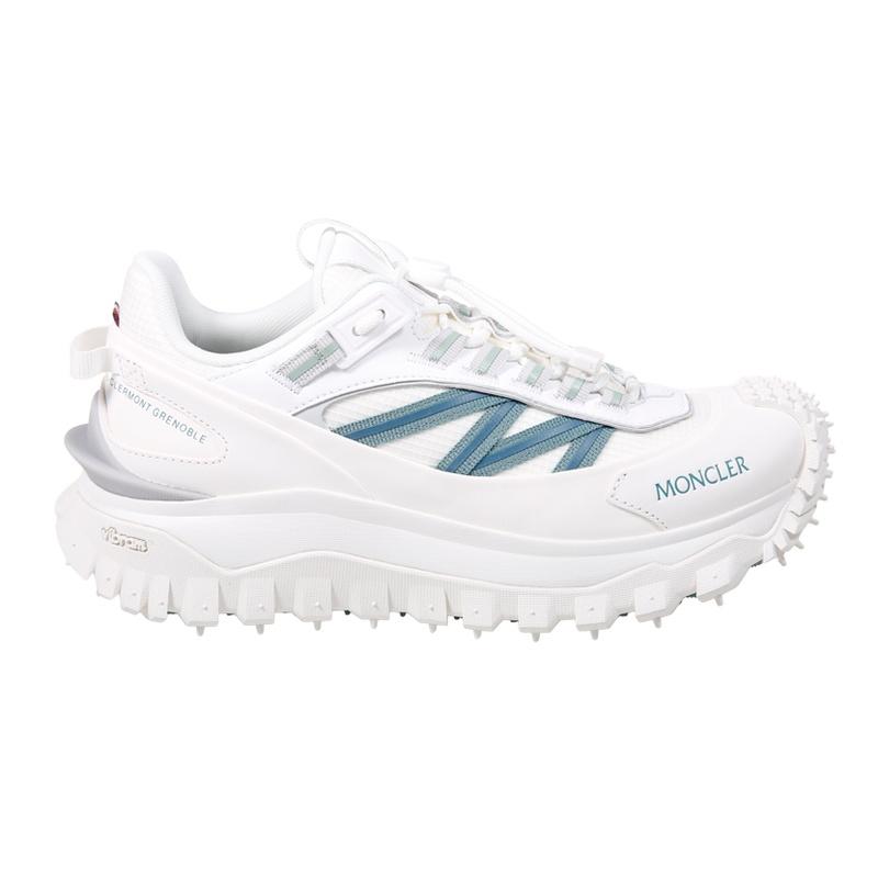 Moncler Trailgrip Women’s Low-Top Sneakers White Mesh Leather