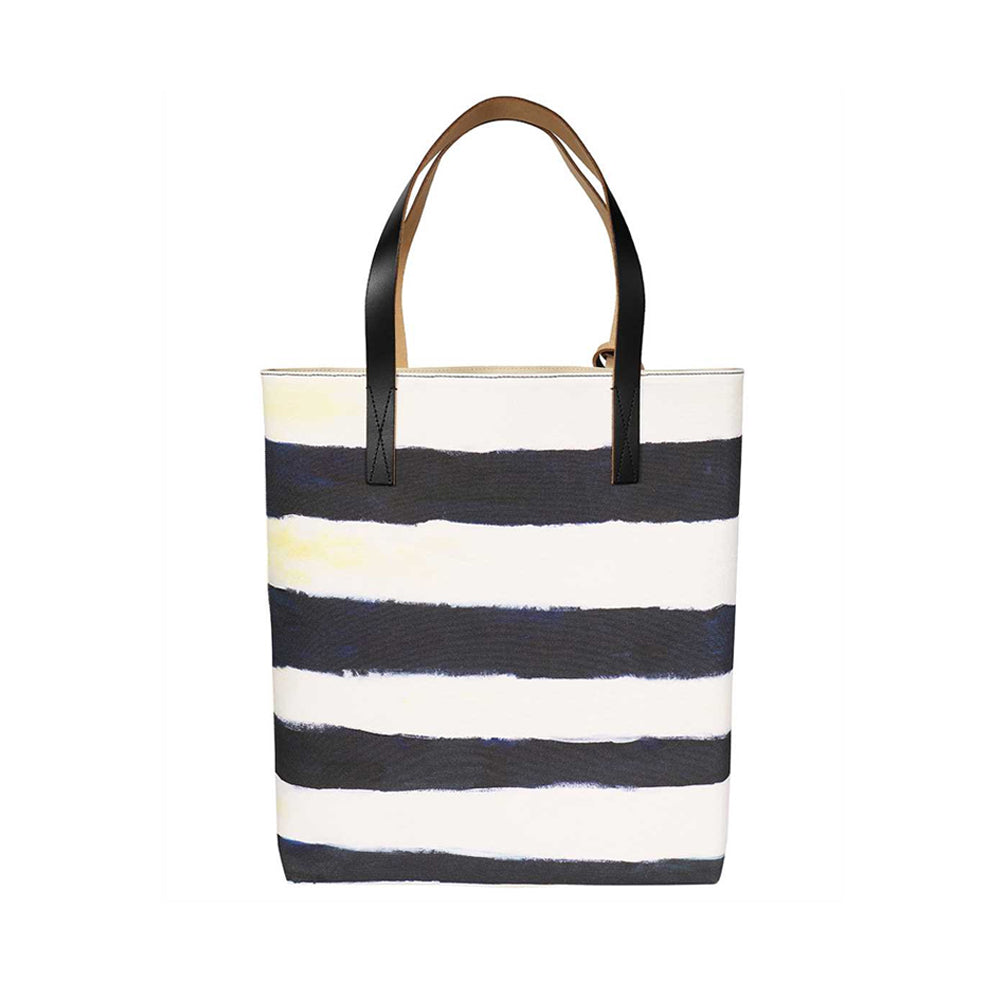 Marni Graphic Print Tote Bag Black Canvas