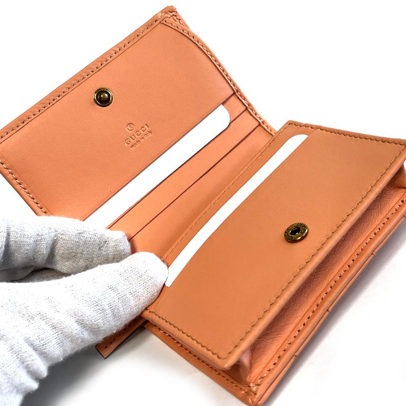 GUCCI GG Marmont Matelassé Leather Bifold Wallet Unisex 466492 AABZN 6707