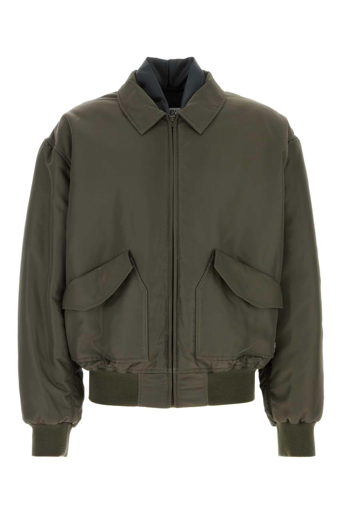 Maison Margiela Nylon Casual Bomber Jacket Navy Men’s