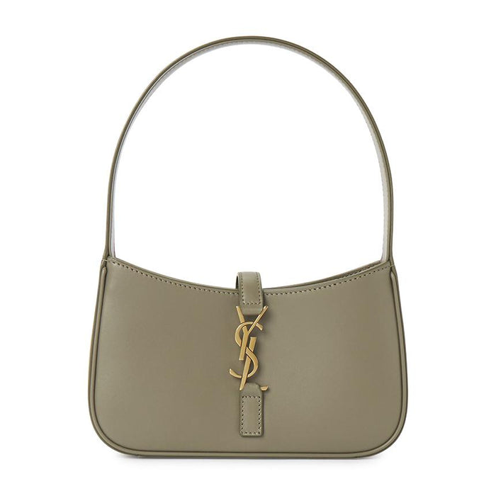 Saint Laurent Mini Leather Tote Bag Green Unisex