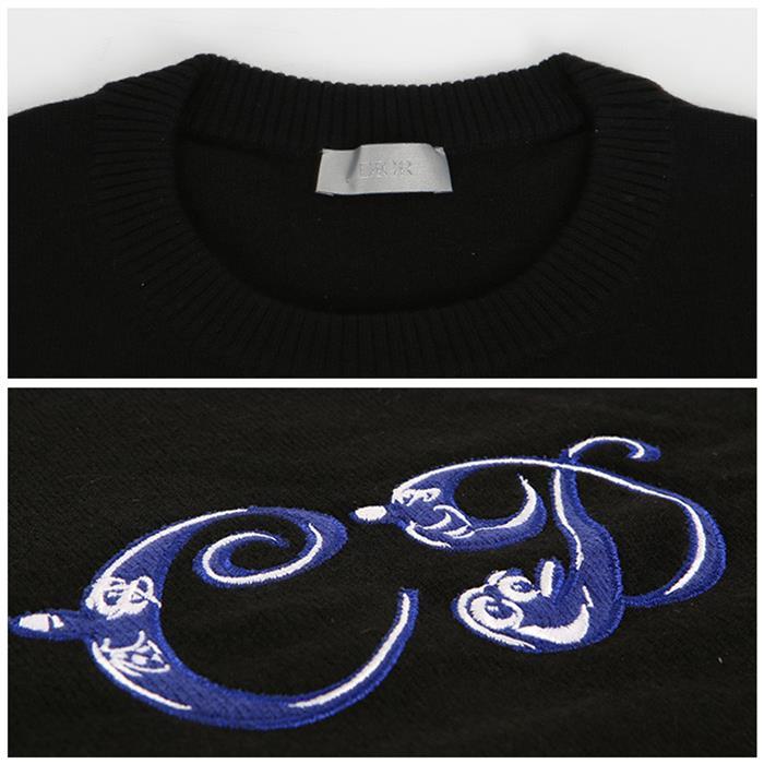 DIOR Gray Cashmere Knit T-Shirt