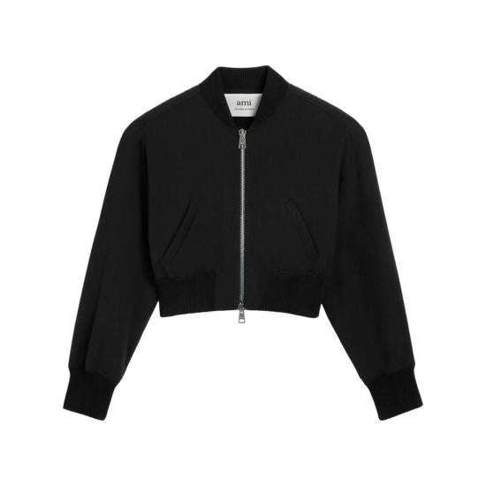 AMI Black Bomber Jacket