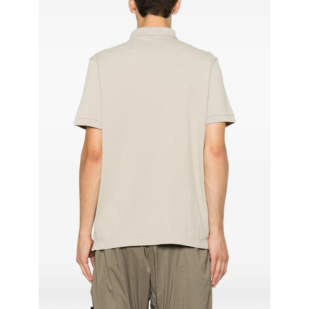 STONE ISLAND Short Sleeve Polo Shirt Navy Cotton Men