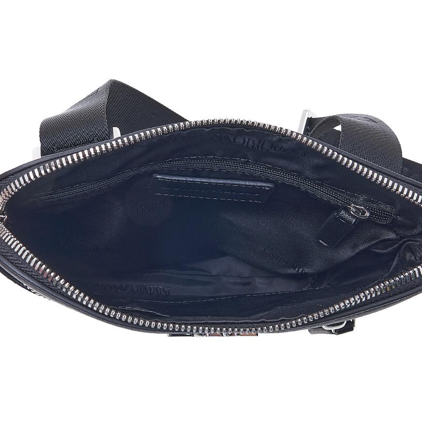 Emporio Armani Men's Logo Crossbody Bag Navy Synthetic