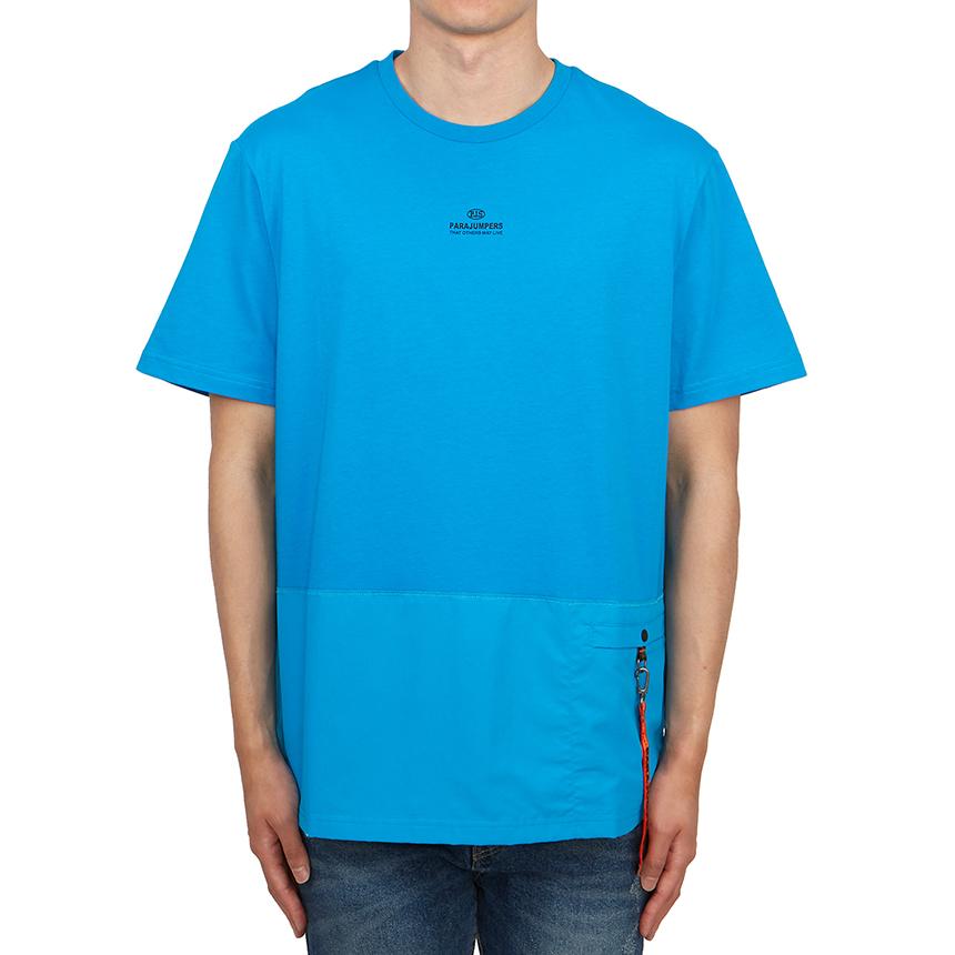 Parajumpers Clint Men’s Short Sleeve T-Shirt Blue Jewel