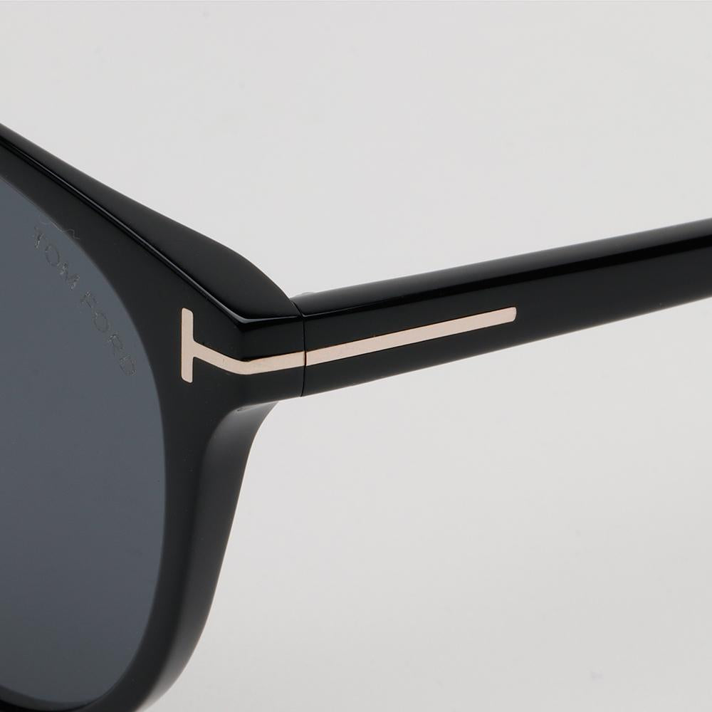 TOM FORD Asian Fit Acetate Oversized Sunglasses Black TF1052K01A