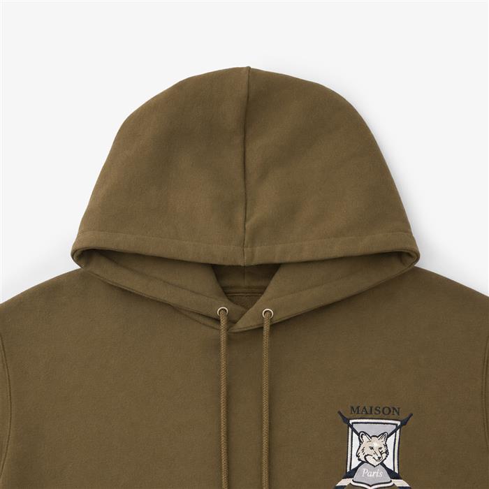 Maison Kitsune College Fox Embroidered Hooded T-Shirt P360
