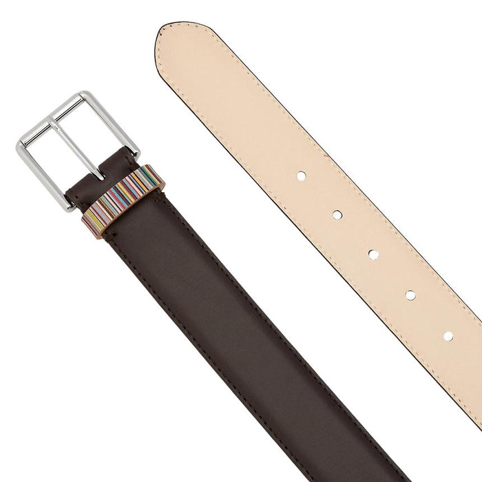 Paul Smith Men's Leather Belt Navy