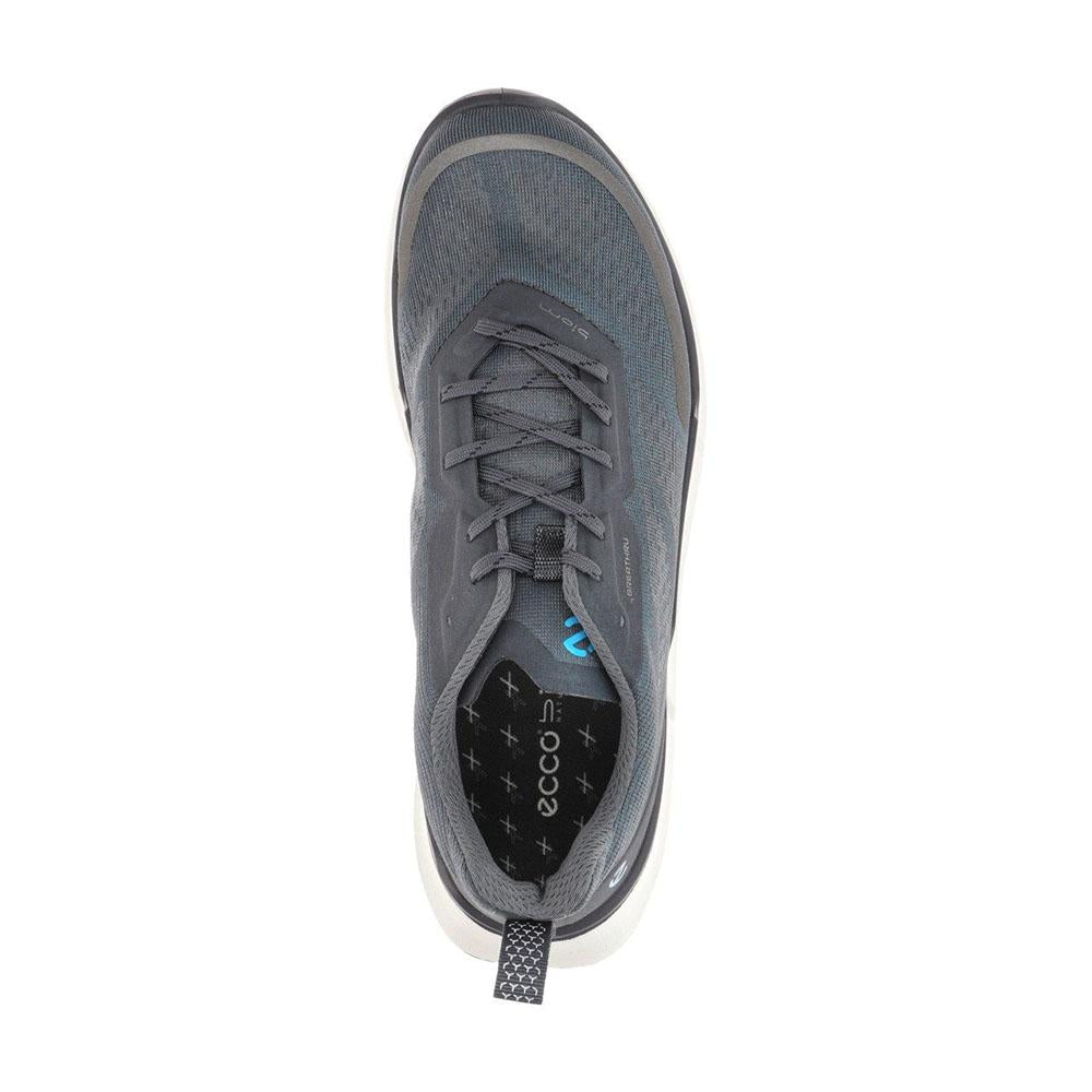 ecco BIOM 22 Blue Leather Low-Top Sneakers Men