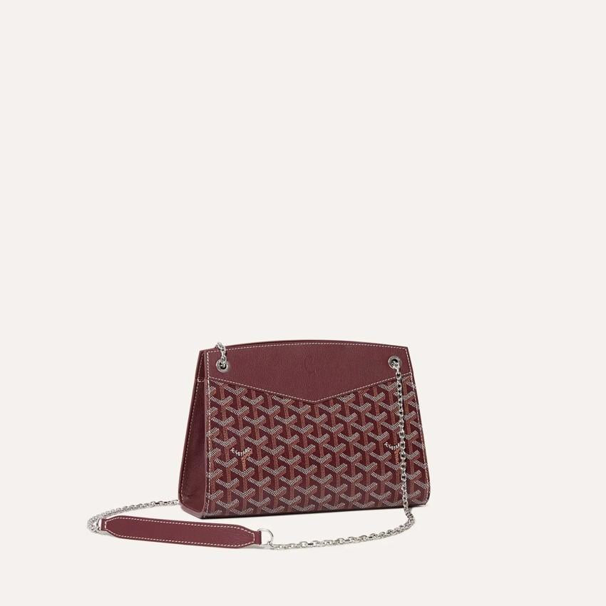 GOYARD Burgundy Structured Rouette PM Crossbody Bag for Wom ROUETSPMLTY 33CL 33P
