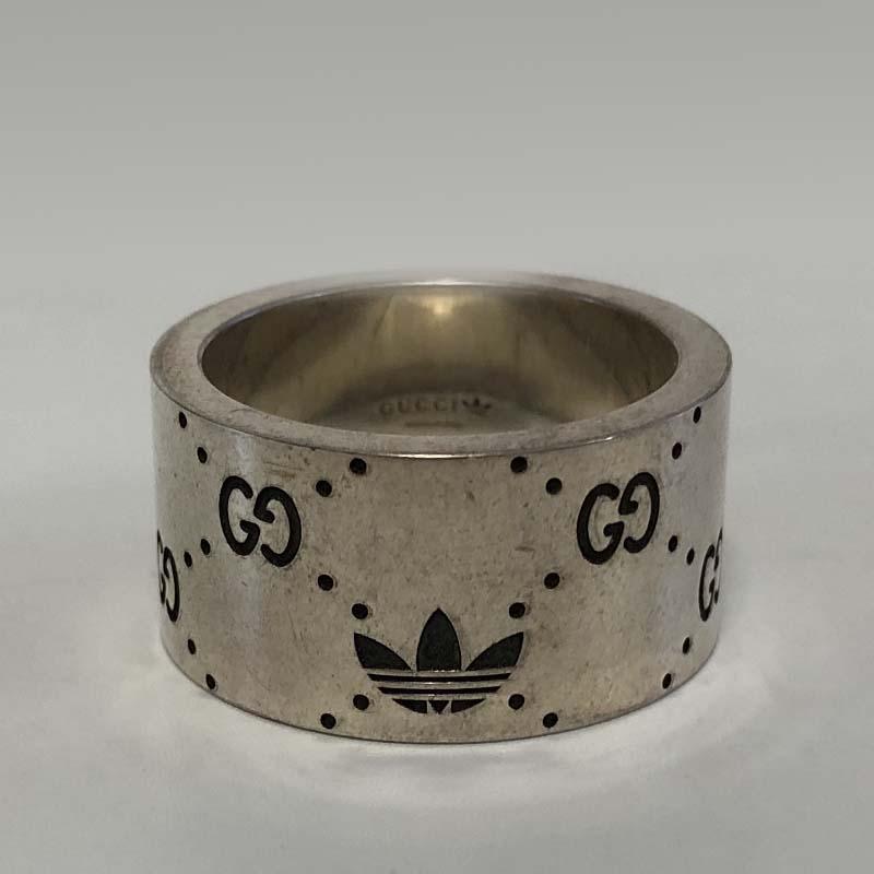 GUCCI adidas Collaboration Sterling Silver 925 Unisex Ring 702764 702766 702768
