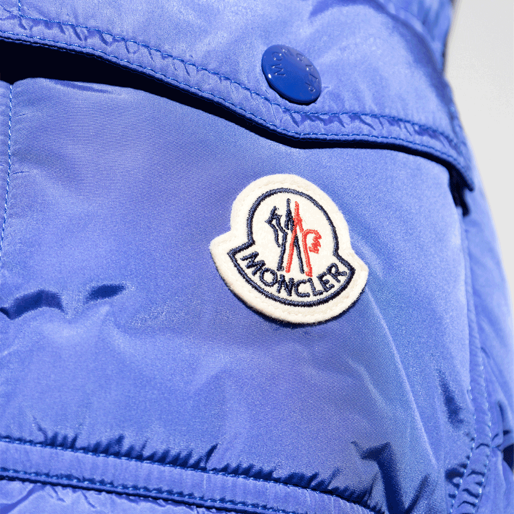 Moncler Blue Hooded Down Puffer Jacket for Men 1A53600
