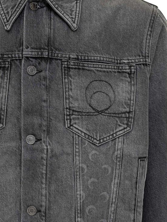 Marine Serre Dark Grey Denim Jacket MJA063 BCDEN 0006