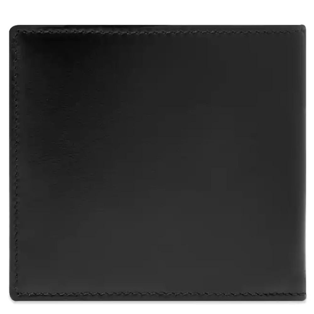 Alexander Mcqueen Stripe Logo Bifold Wallet Black Leather Men’s