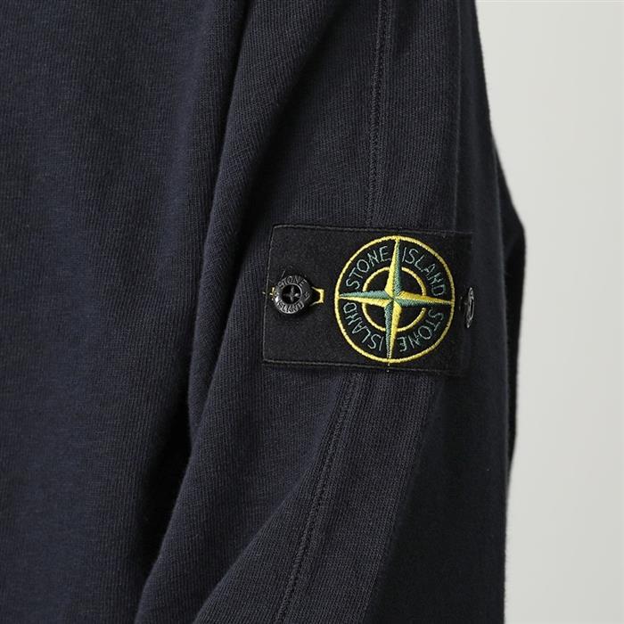 STONE ISLAND Old Effect Malfile Fleece Crewneck Sweatshirt