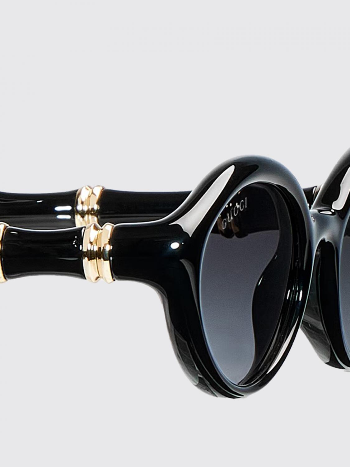 GUCCI Black Acetate Square Sunglasses