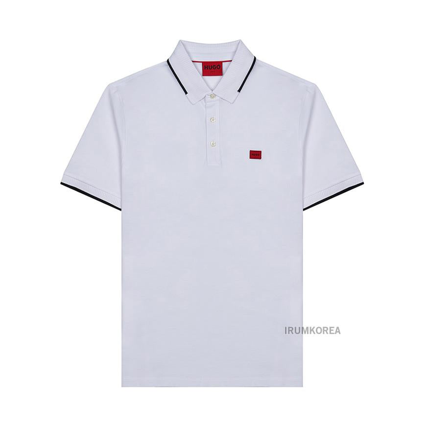 HUGO BOSS Men's Logo Badge Short Sleeve T-Shirt 50490775 120