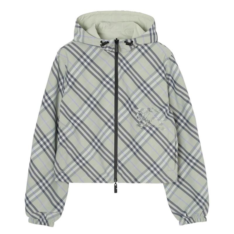 BURBERRY Reversible Check Cropped Jacket Women
