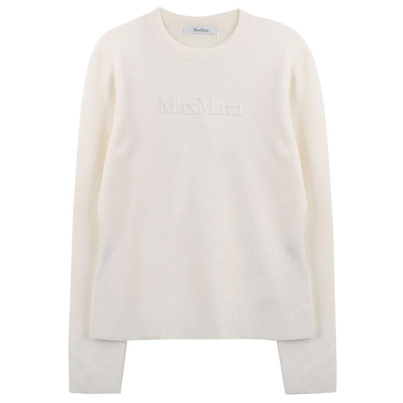 Max Mara Embossed Logo Crewneck T-Shirt MXMMANTO 001
