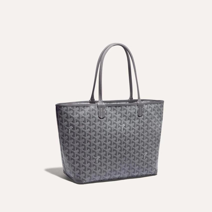 GOYARD Artois PM Tote Bag Gray Women’s Canvas Leather Tri ARTOIS PM LTY51 CL51 P