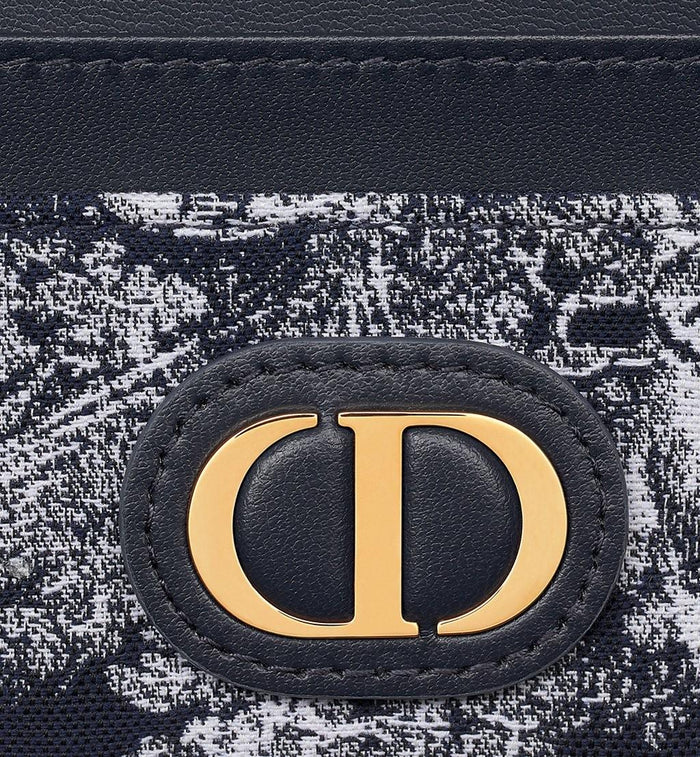 DIOR 30 Montaigne Freesia Leather Card Holder