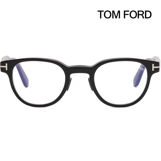 TOM FORD Blue Light Blocking Black Acetate Square Eyeglass Frames U TF5783DB 005