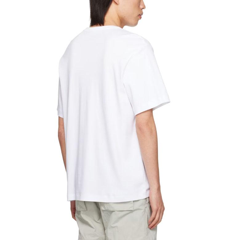 Helmut Lang Embroidered Logo Loose Fit Short Sleeve T-Shirt O04HM599 100